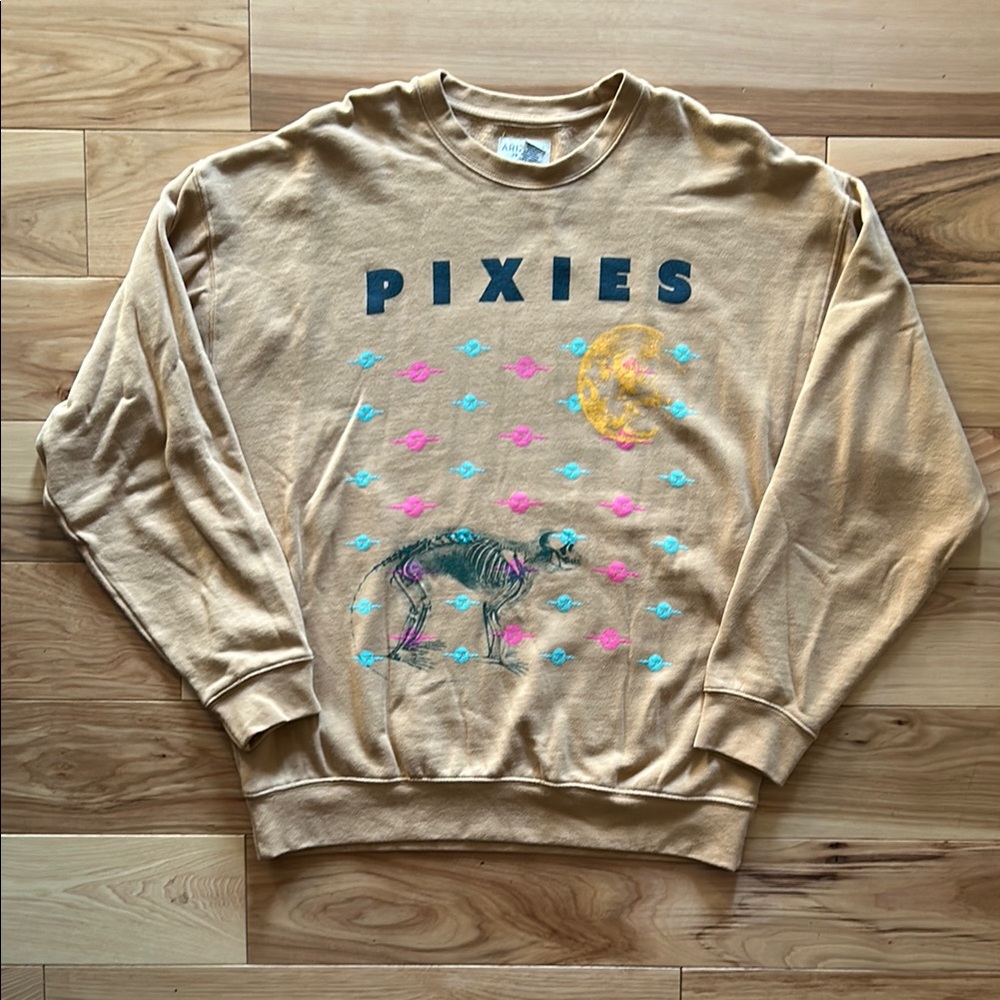 Pixies - Tan/brown sweatshirt size small.